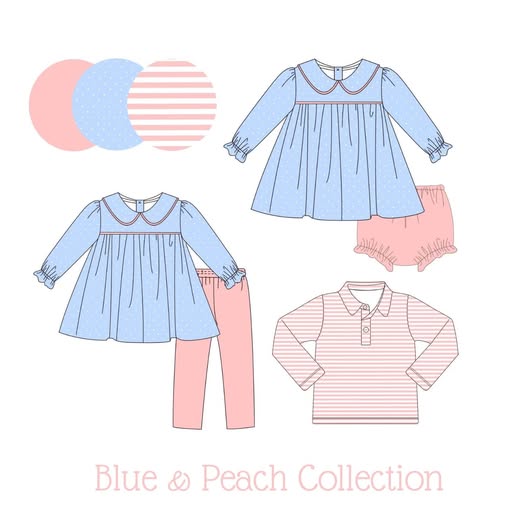 Blue & Peach Collection