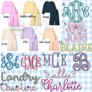 Scalloped Pants Set