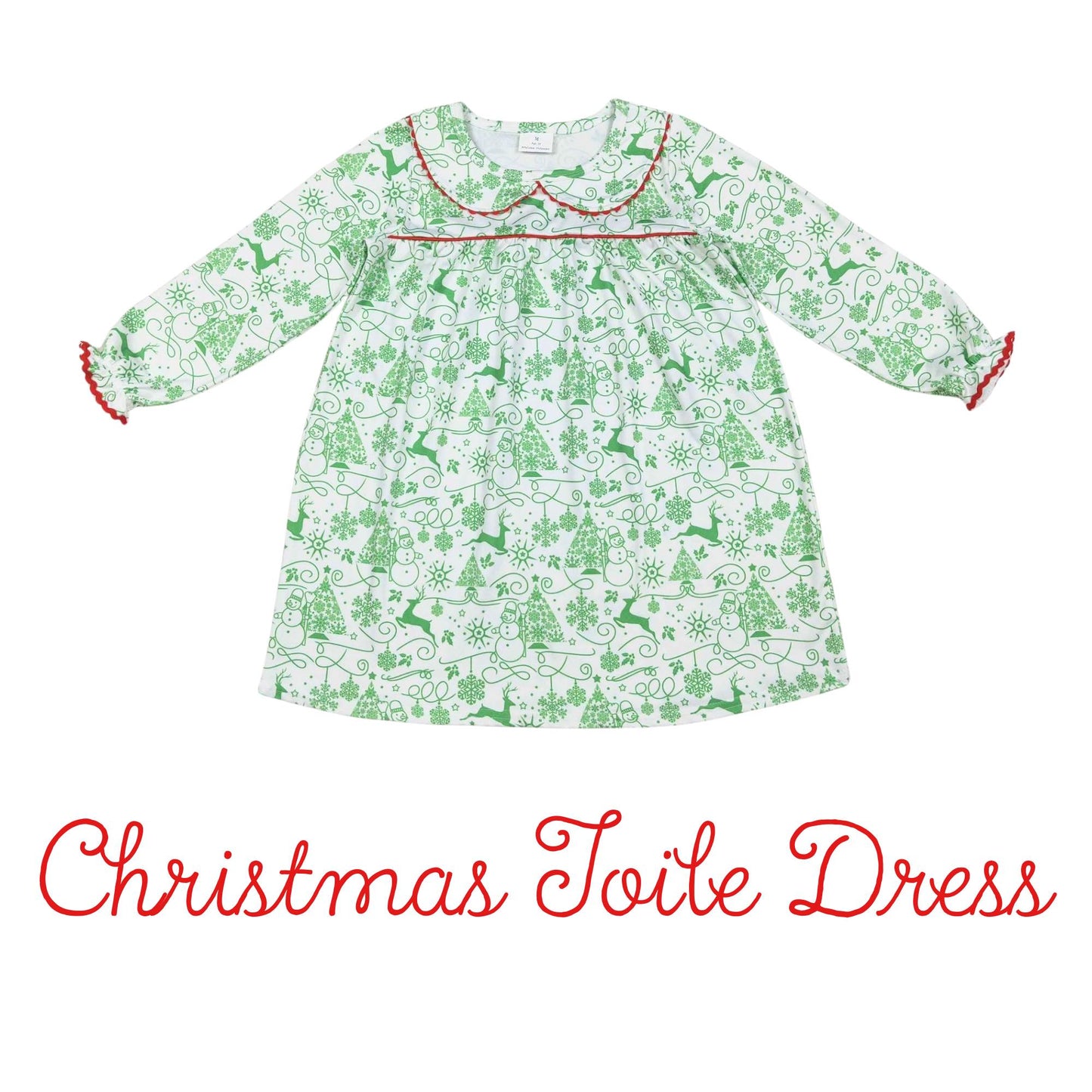 Christmas Toile Dress