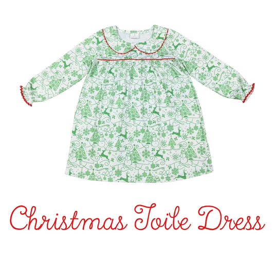 Christmas Toile Dress
