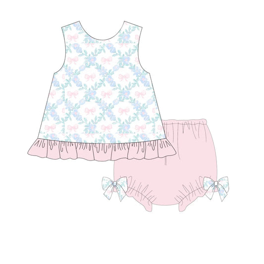 Bow Trellis Bloomer Set